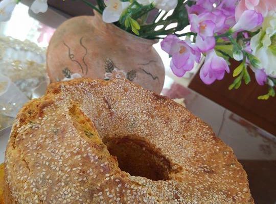 Συνταγή για κυπριακή τυρόπιττα / φλαουνόπιττα κέικ σε φόρμα