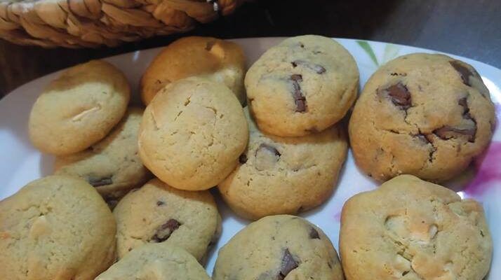 Συνταγή για αμερικάνικα cookies με κομμάτια σοκολάτας!
